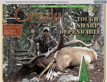 Tablet Screenshot of grizzlybroadheads.com